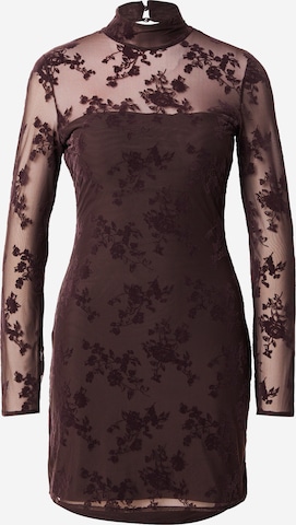 ruda Abercrombie & Fitch Suknelė: priekis