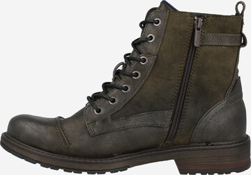 MUSTANG Lace-Up Boots in Green