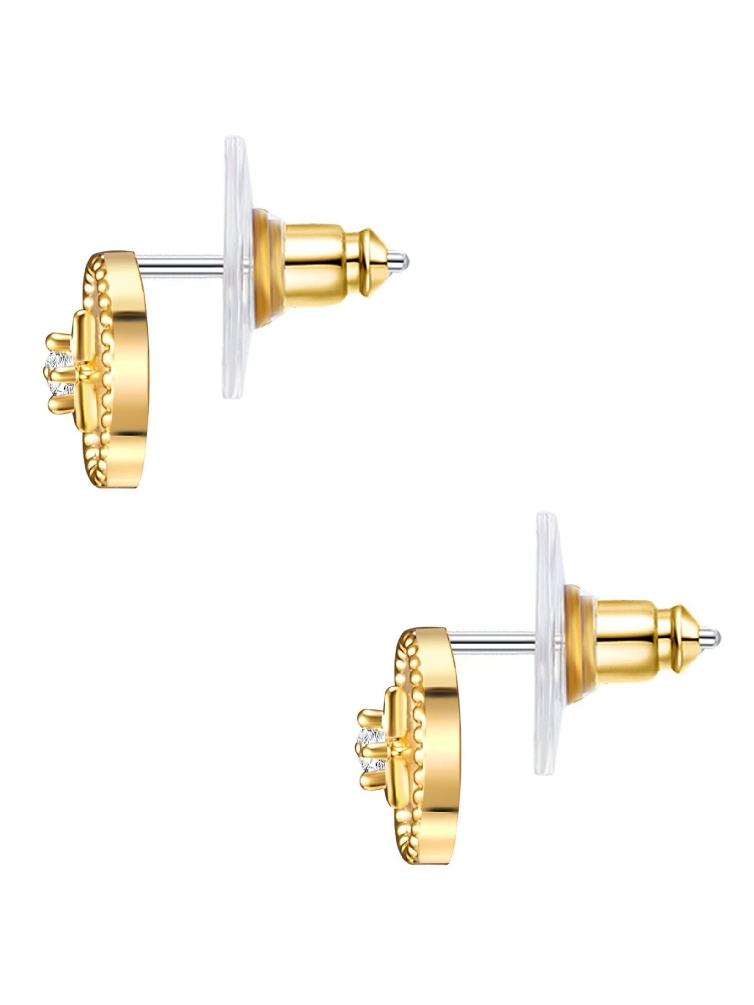 Lulu & Jane Oorbellen in Goud: voorkant