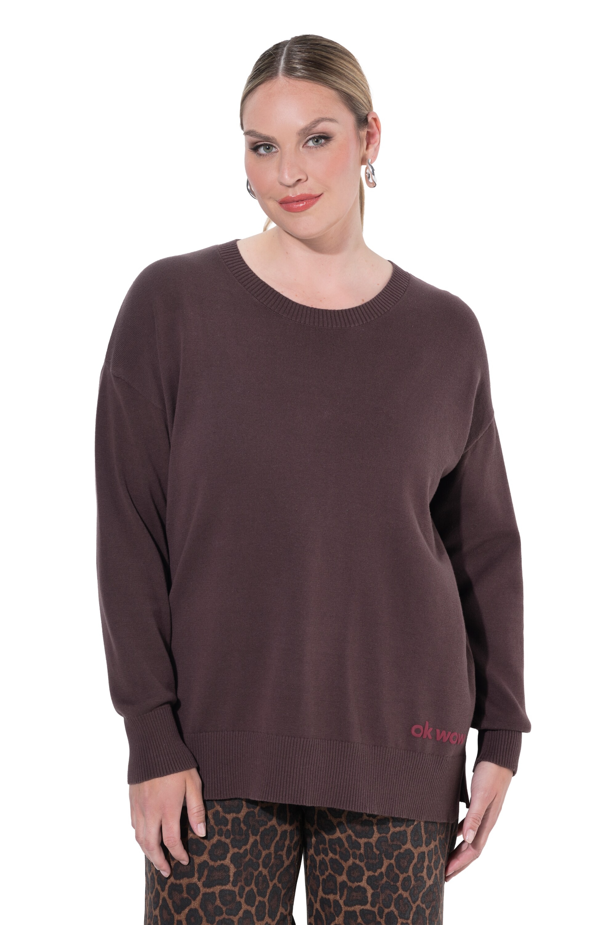 MIAMODA Sweater in Brown: front