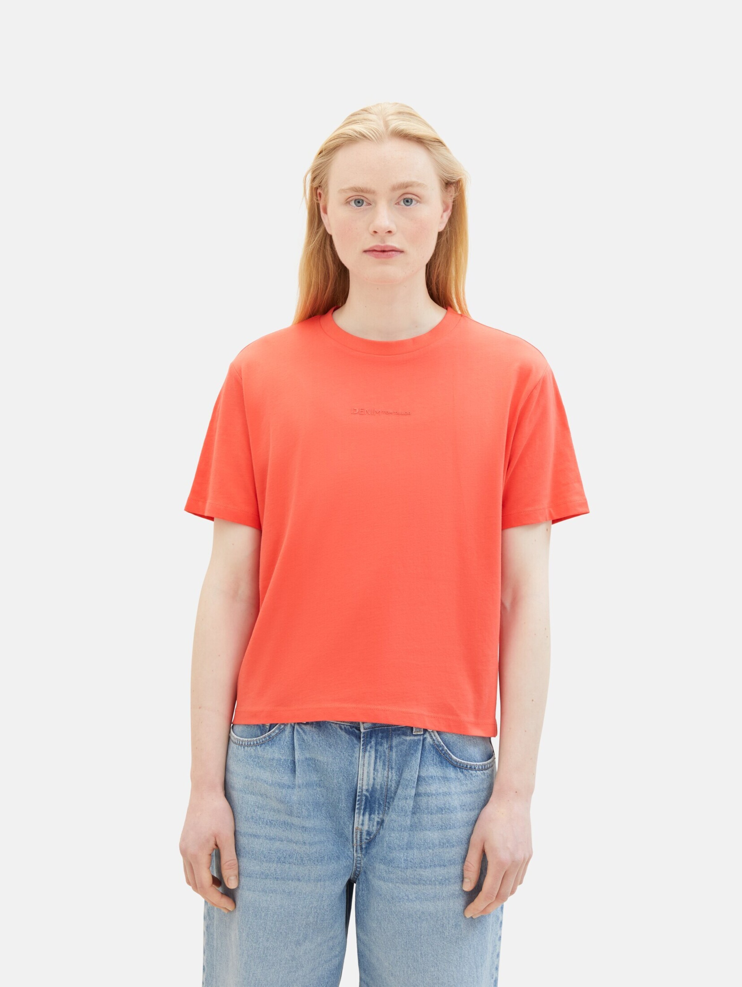 TOM TAILOR DENIM Shirt in Red: front
