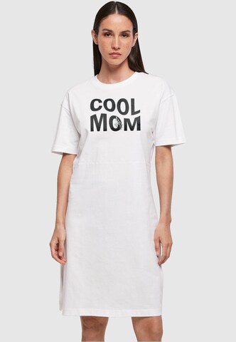 Merchcode Jurk 'Mothers Day - Cool mom' in Wit: voorkant
