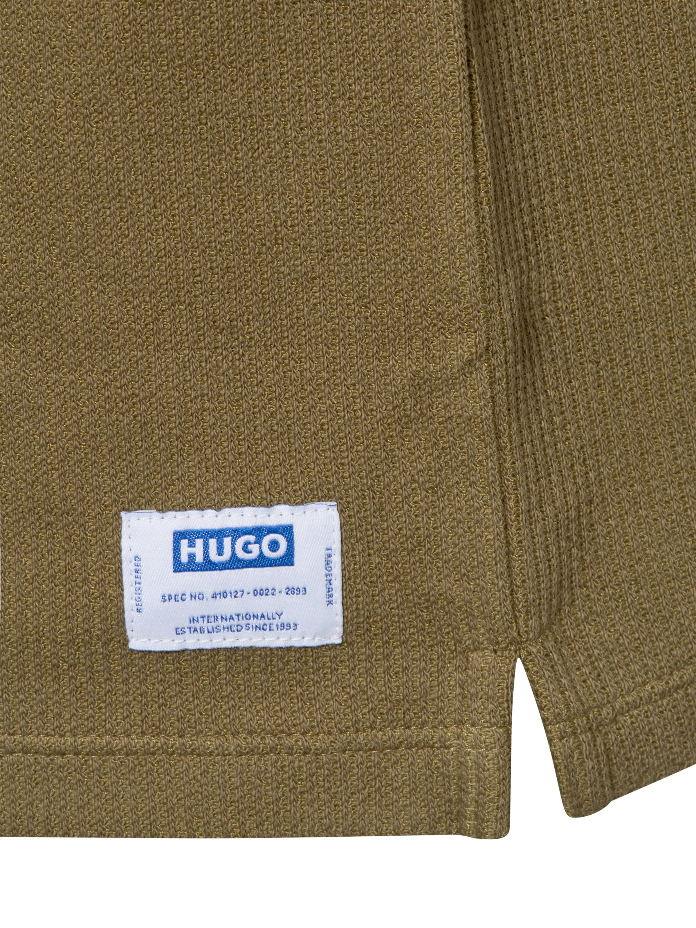 HUGO Shirt 'Nuwaffle' in Green