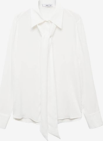 MANGO Блуза 'Valentin' в бяло: отпред
