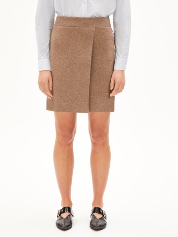 ARMEDANGELS Skirt 'Darlaa' in Brown: front