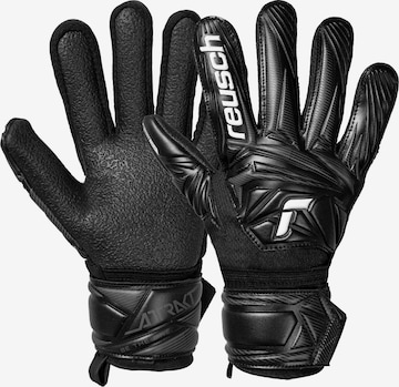 REUSCH Sports gloves 'Attrakt Resist Junior' in Black: front