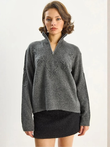 Bianco Lucci Pulóver 'Pullover' - szürke