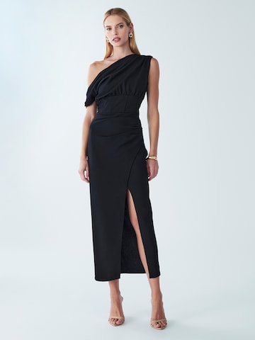 BWLDR - Vestido de festa 'Rhodia' em preto: frente