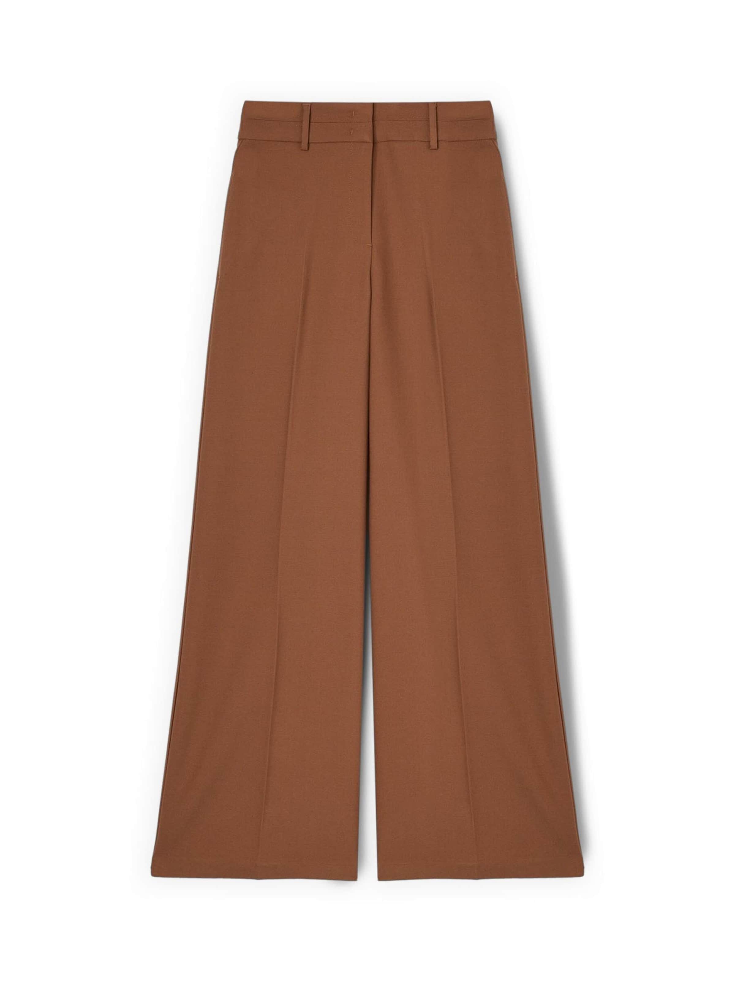 Wide Leg Pantalon MOTIVI en marron : devant