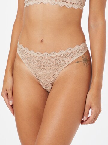 ABOUT YOU Thong 'Sila' in Beige: front