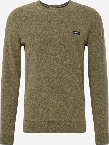 Calvin Klein Sweater in Green: front