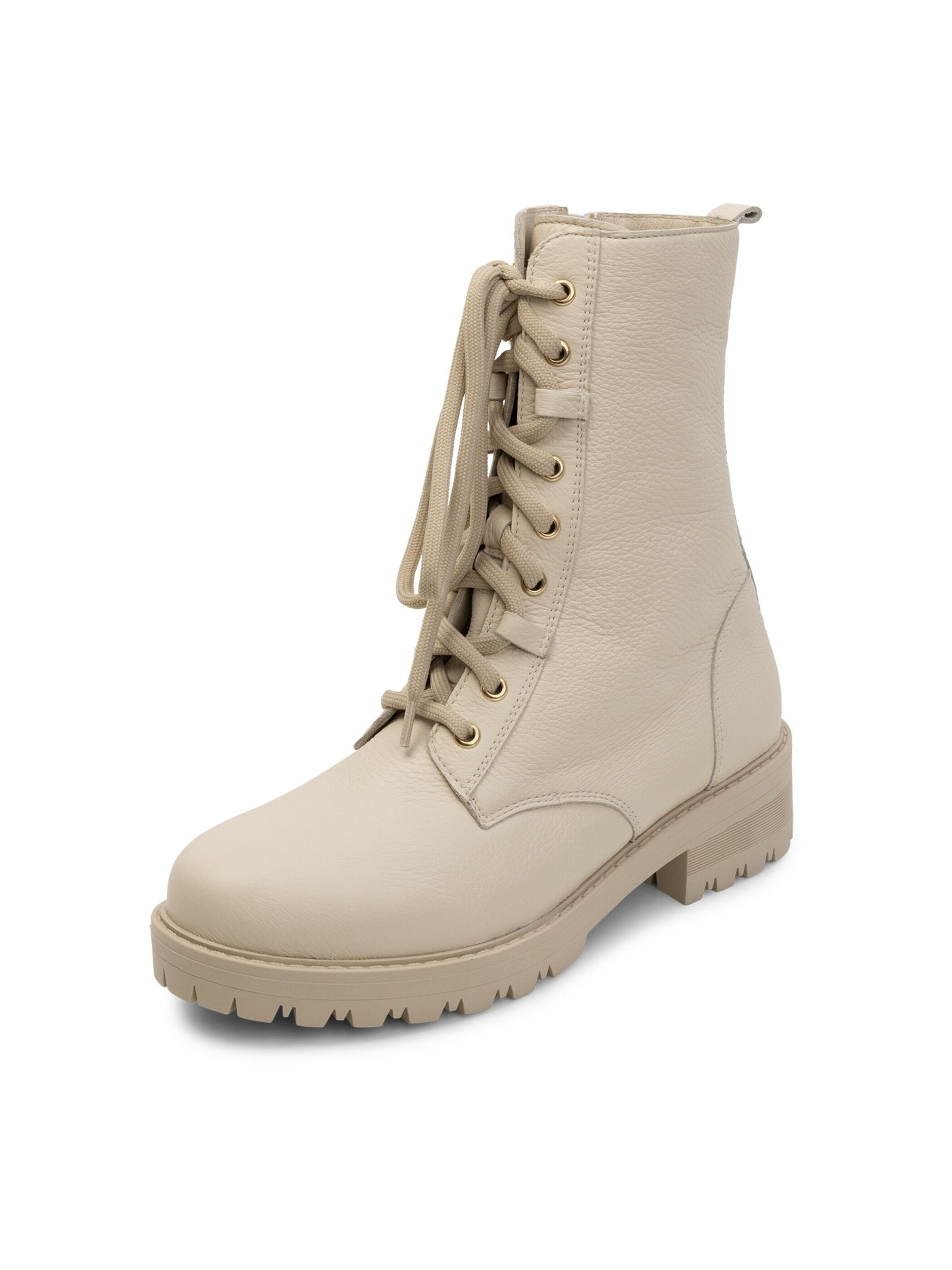 Stivaletto stringato di VITAFORM in beige: frontale