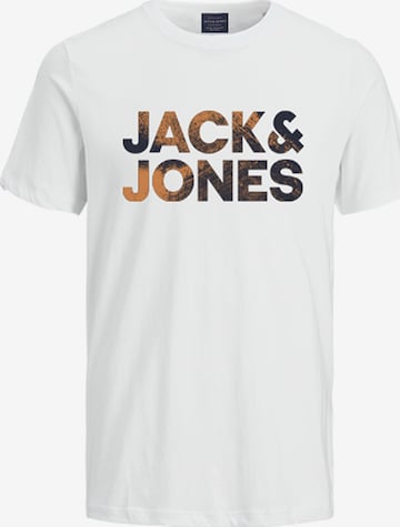 JACK & JONES T-Shirt 'Distressed' in Weiß: Vorderseite