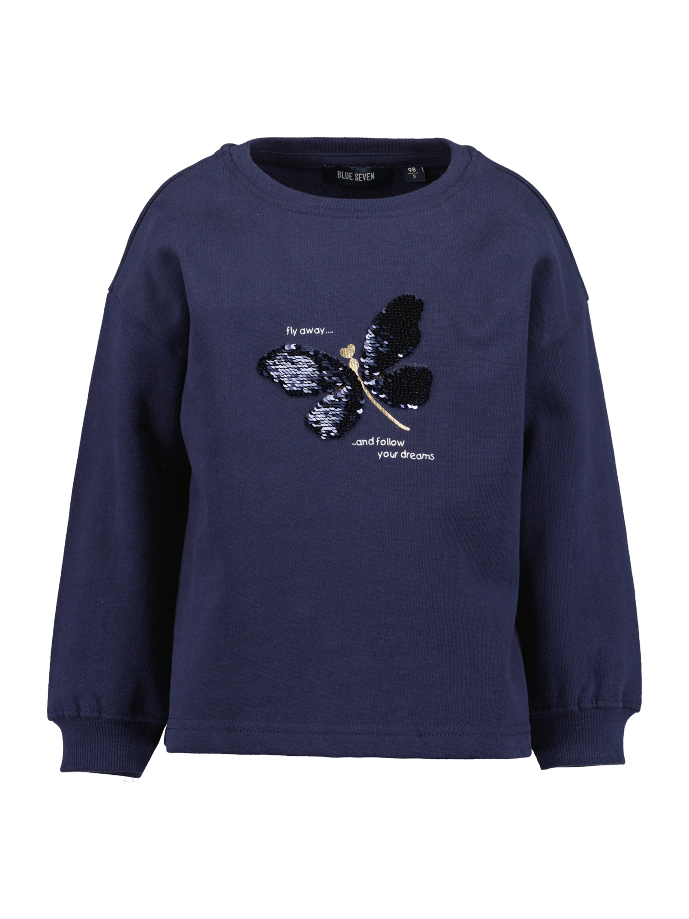 BLUE SEVEN Свитшот в Синий: спереди