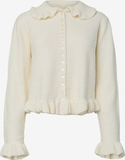 YAS Cardigan 'FRILO' i M i ecru, Produktvisning