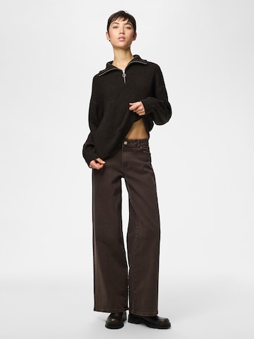 PIECES Свитер 'PCSilly' в Коричневый