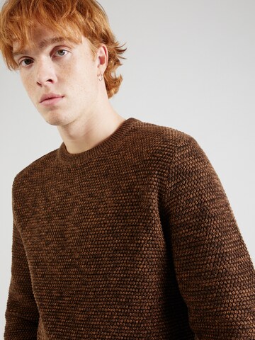 SELECTED HOMME Sweater 'Vince' in Brown