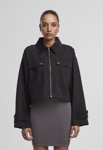 Veste mi-saison Urban Classics en noir : devant