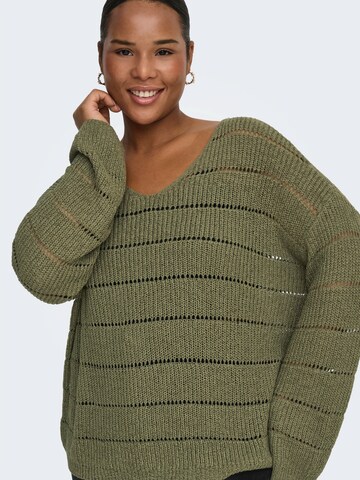 ONLY Carmakoma Sweater 'CARPAMELA' in Green
