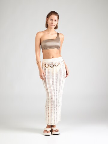 Calvin Klein Swimwear - Soutien Bustier Top de biquíni em castanho