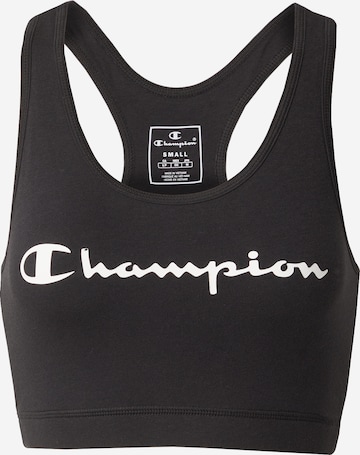 Bustieră Sutien sport de la Champion Authentic Athletic Apparel pe negru: față