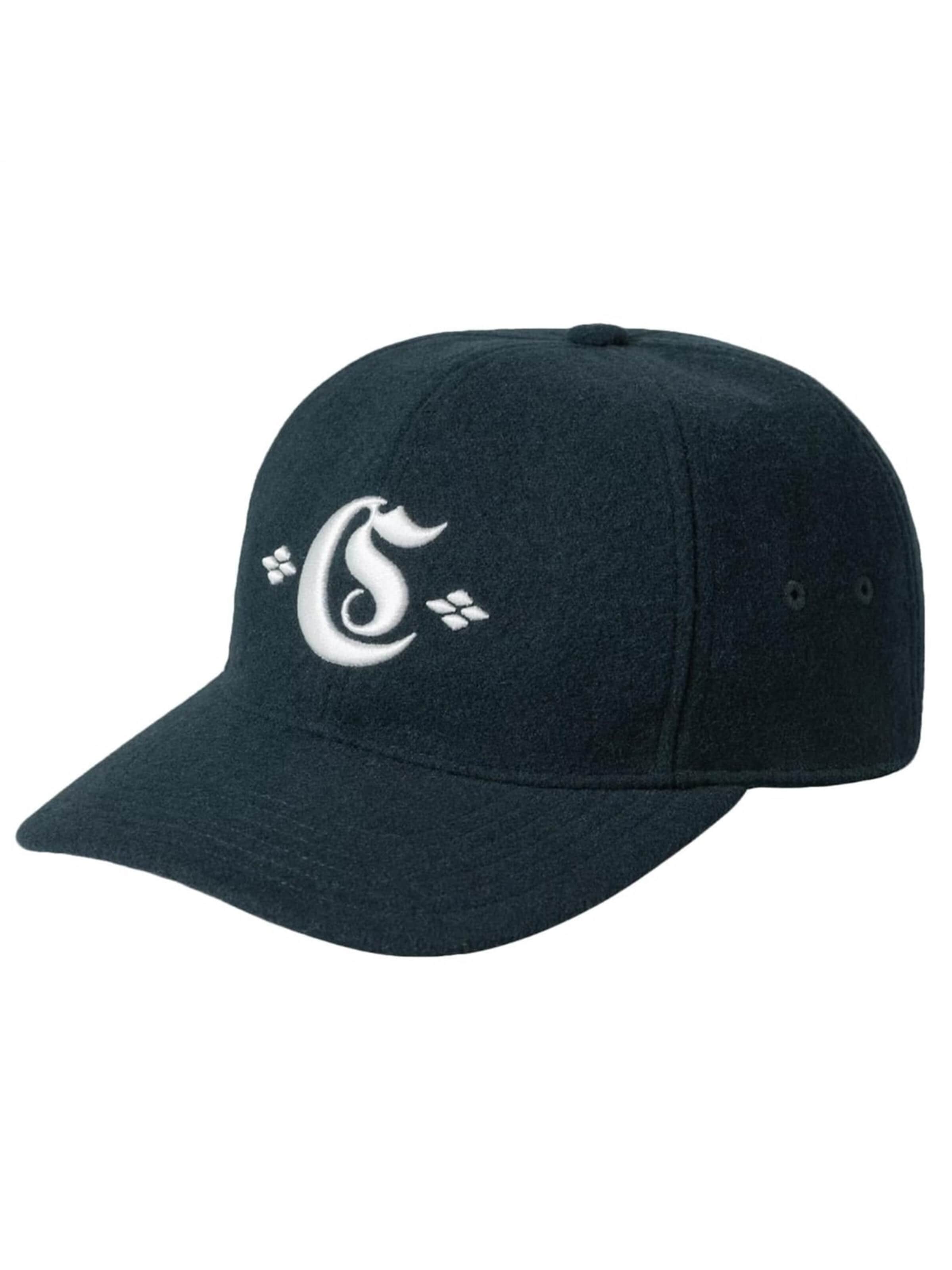 Cappello 'Greatest Hits Logo Cap Deep Lagoon / Wax' di Carhartt WIP in blu: frontale