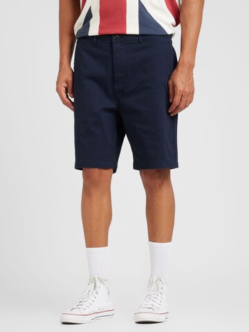 SCOTCH & SODA Regular Chinobyxa 'Stuart' i blå: framsida
