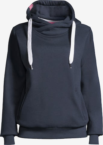 salzhaut Sweatshirt 'Sünn' in Blau: Vorderseite