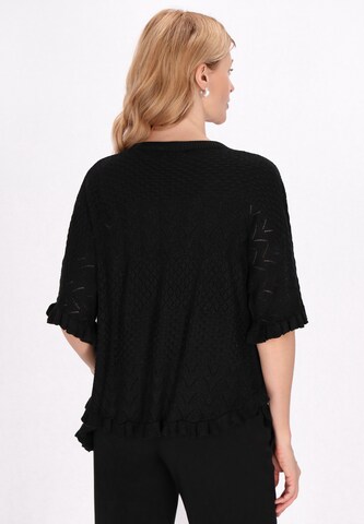 usha BLACK LABEL Вязаная кофта 'Fashion Look' в Черный