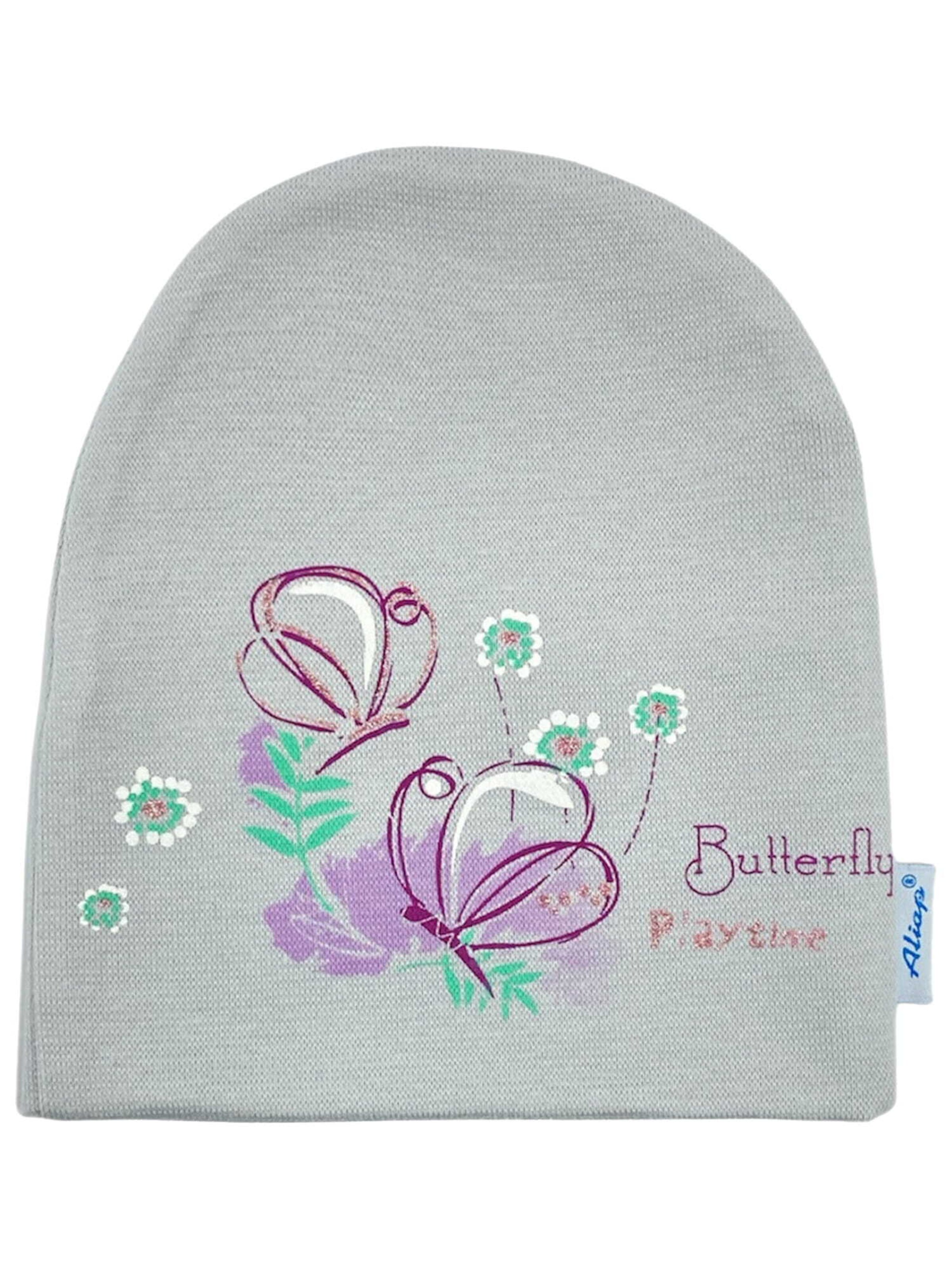 Aliap Muts 'Schmetterling' in Grijs: voorkant