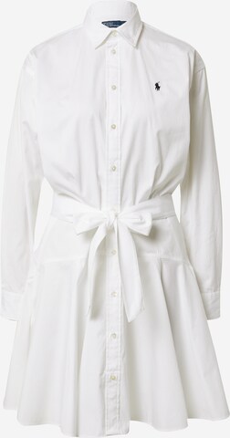 Polo Ralph Lauren Shirt dress in White: front