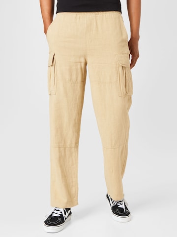 WEEKDAY Regular Cargo trousers 'Joshua' in Beige: front