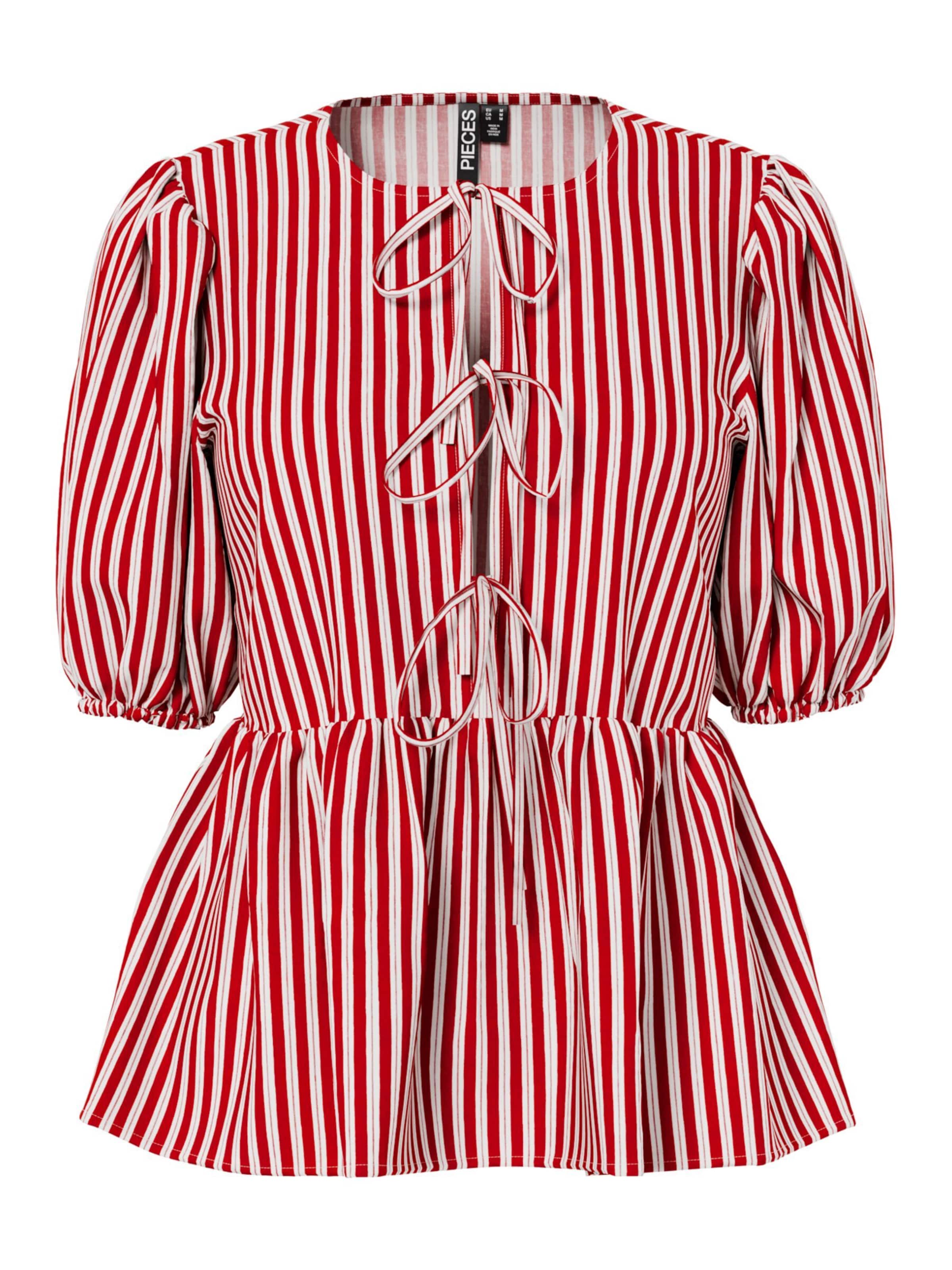 PIECES Bluse 'PCJolly' i rød: forside