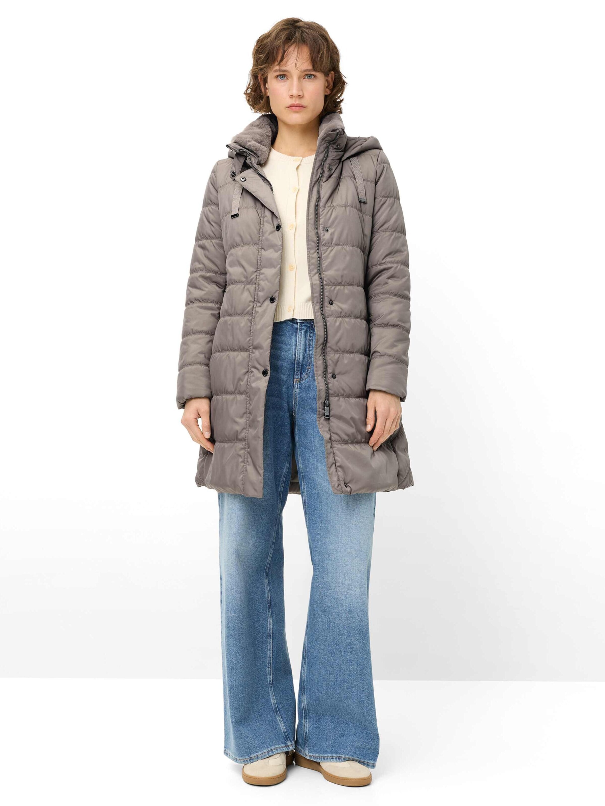 Fuchs Schmitt Winter jacket 'Steppmantel Warschau' in Grey
