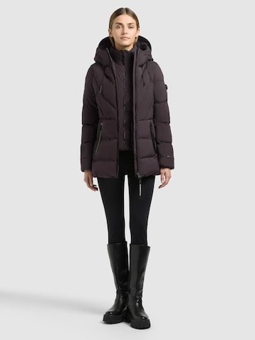 khujo Winter Jacket 'Rabb2' in Purple