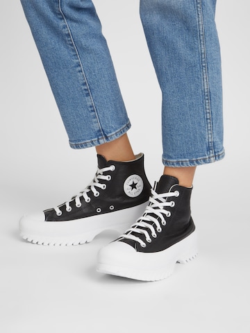 CONVERSE Sneakers hoog 'Chuck Taylor All Star Lugged 2.0' in Zwart: voorkant