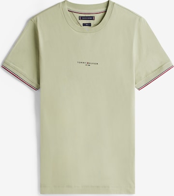 T-Shirt TOMMY HILFIGER en vert : devant