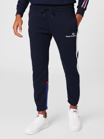 Effilé Pantalon 'Nest' Sergio Tacchini en bleu : devant
