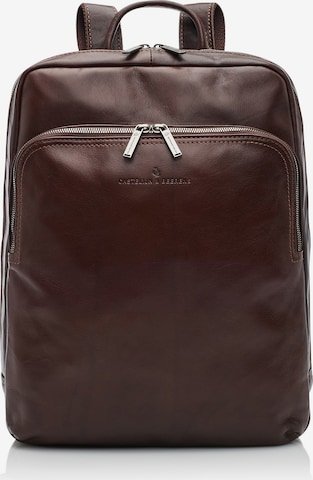 Castelijn & Beerens Backpack 'Firenze' in Brown: front