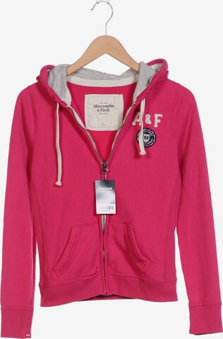Abercrombie & Fitch Sweatshirt & Zip-Up Hoodie in M in Pink: front