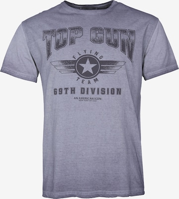 TOP GUN T-Shirt in Lila: Vorderseite
