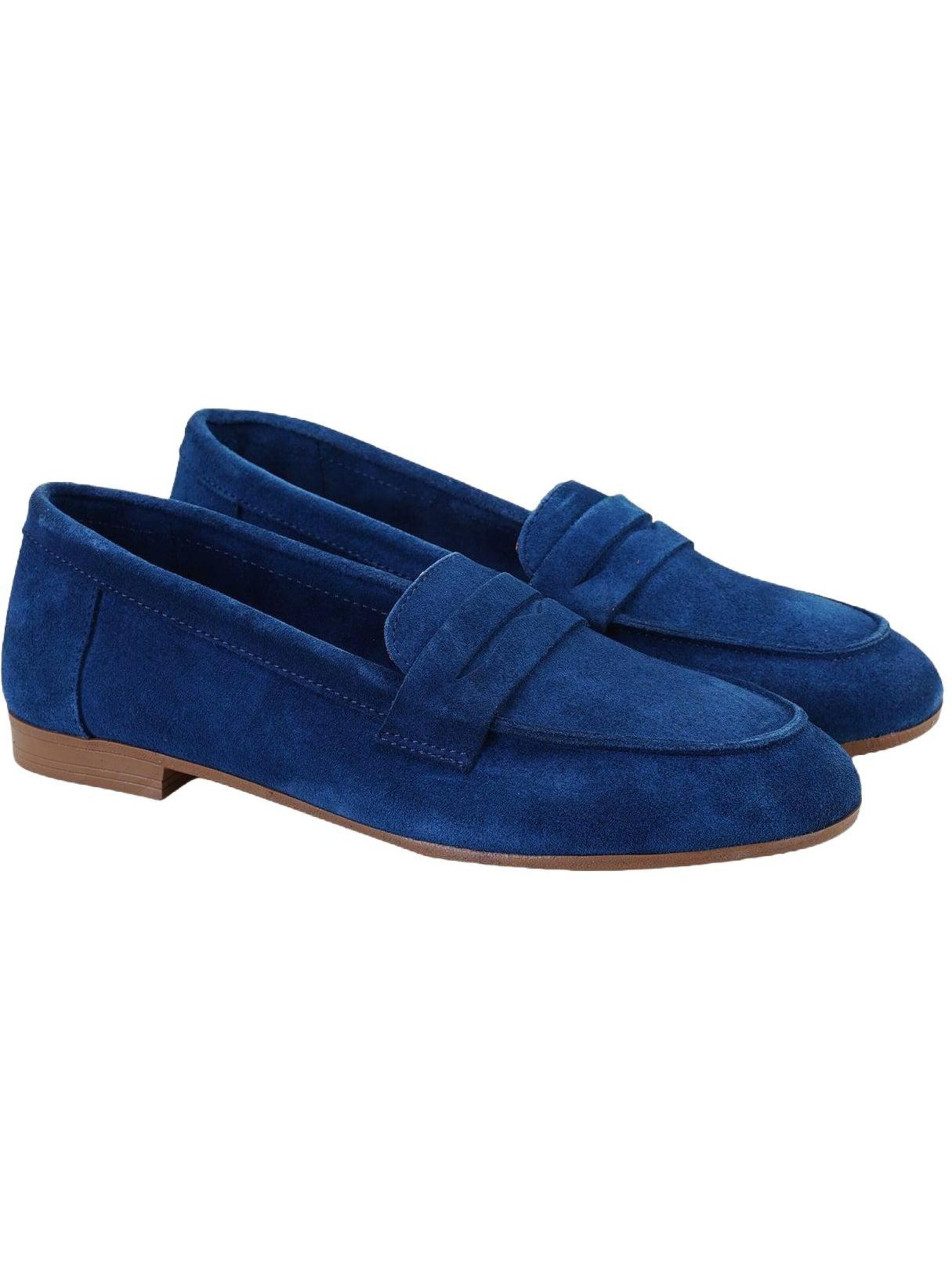 Desa Mokassin 'Slip-Ons'‌‌‌‌‌‌‌‌‌ in Blau: Vorderseite