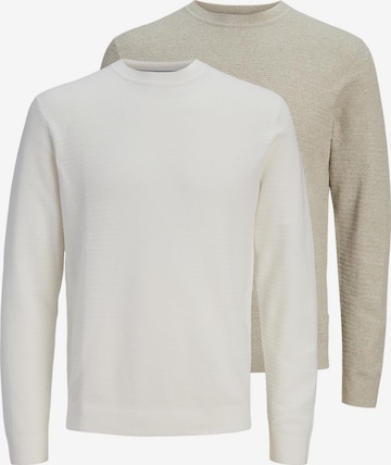 JACK & JONES Trui 'Bluriley' in Bruin: voorkant