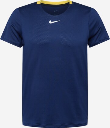 T-Shirt fonctionnel NIKE en bleu : devant