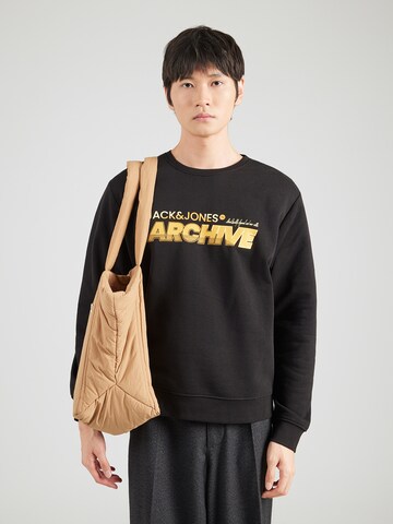JACK & JONES Sweatshirt 'JJBRAT' in Black: front