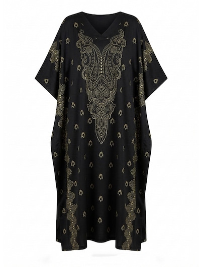 Vivi Idee Morgenmantel 'Kaftan'‌‌‌‌‌‌ in schwarz, Produktansicht