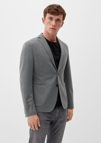 s.Oliver BLACK LABEL Slim Fit Sakko in Grau: predná strana