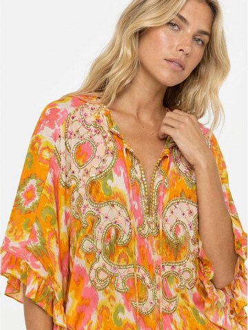 Miss June Jurk 'Mini Robe Mavis' in Oranje