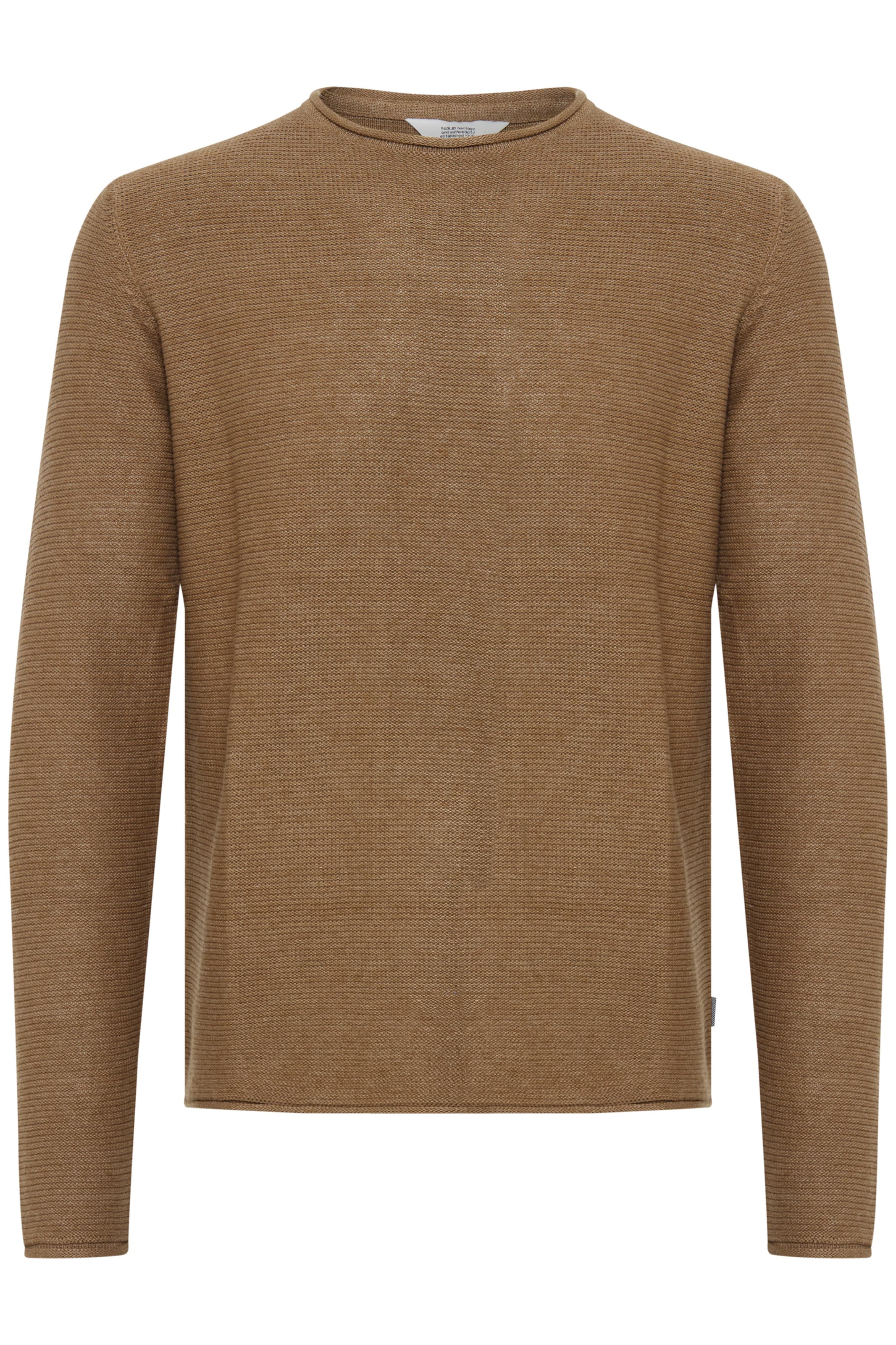 !Solid Pullover i brun: forside