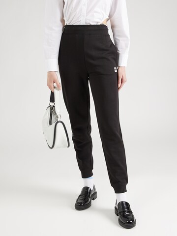 HUGO - Tapered Pantalón 'Nelfinia' en negro: frente